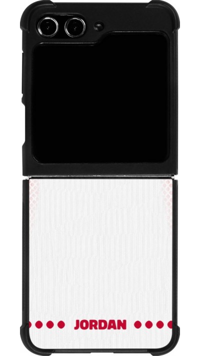 Samsung Galaxy Z Flip5 Case Hülle - Silikon schwarz Jordanien 2026 personalisierbares Fussballtrikot