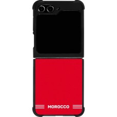 Samsung Galaxy Z Flip5 Case Hülle - Silikon schwarz Marokko 2026 personalisierbares Fussballtrikot