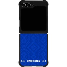 Samsung Galaxy Z Flip5 Case Hülle - Silikon schwarz Usbekistan 2026 personalisierbares Fussballtrikot