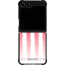 Samsung Galaxy Z Flip5 Case Hülle - Silikon schwarz Paraguay 2026 personalisierbares Fussballtrikot