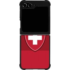 Samsung Galaxy Z Flip5 Case Hülle - Silikon schwarz Hockey World Championship Ecusson Suisse