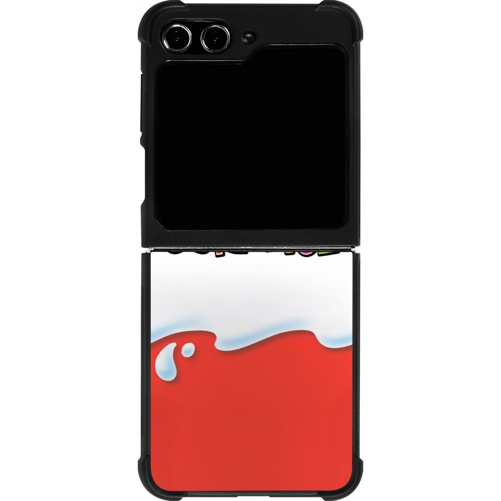 Samsung Galaxy Z Flip5 Case Hülle - Silikon schwarz Kinder Surprise