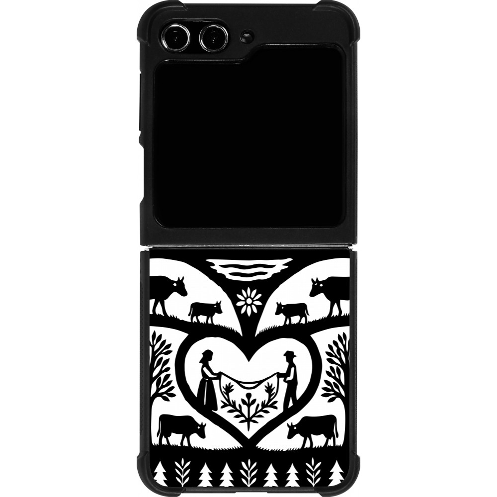 Samsung Galaxy Z Flip5 Case Hülle - Silikon schwarz Poya Schweiz 2