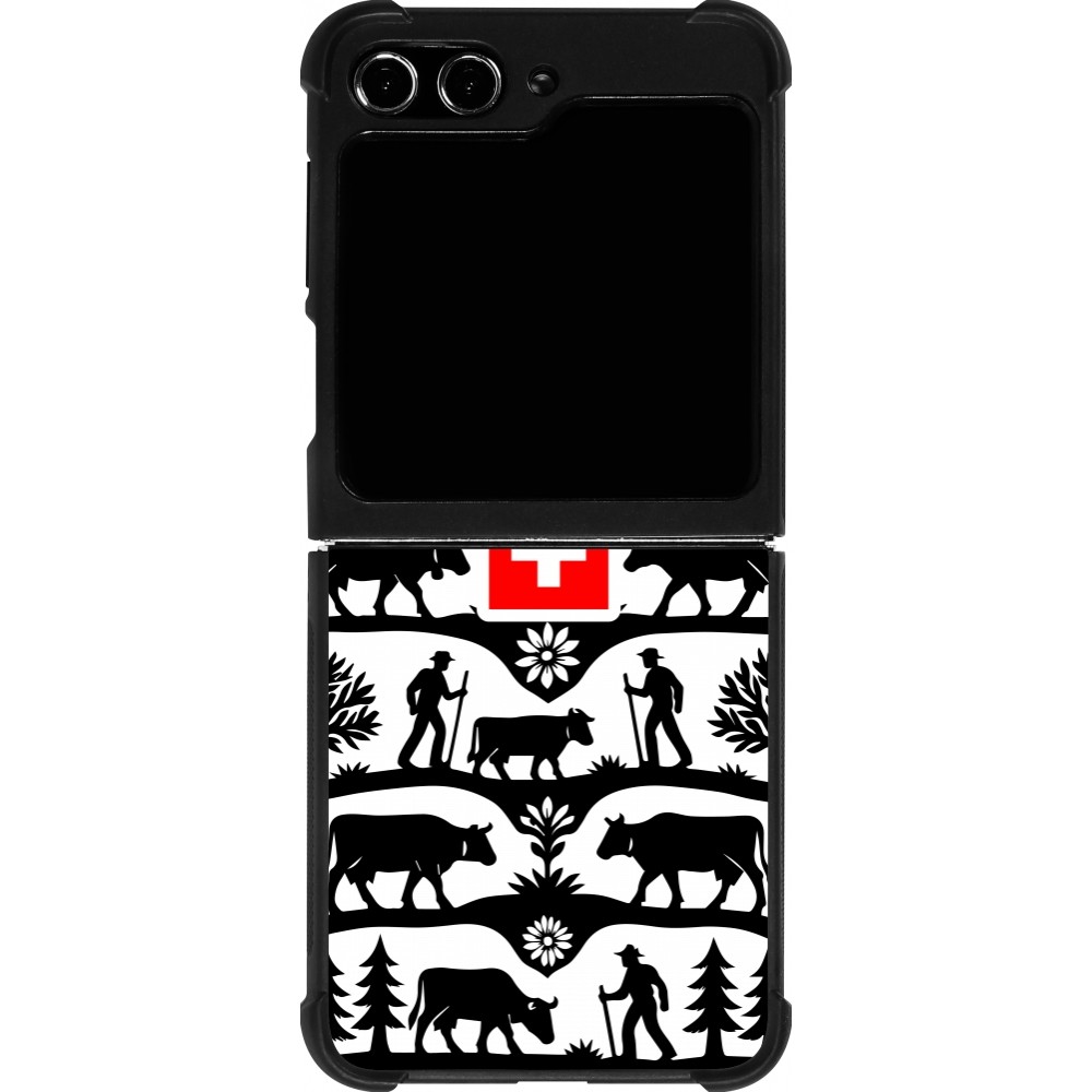 Samsung Galaxy Z Flip5 Case Hülle - Silikon schwarz Poya Schweiz 3