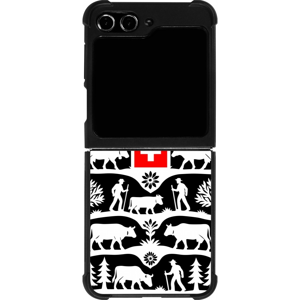 Samsung Galaxy Z Flip5 Case Hülle - Silikon schwarz Poya Schweiz 3 schwarz
