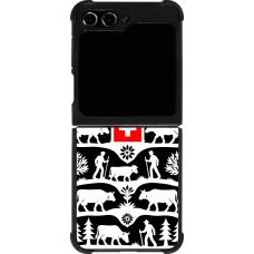 Samsung Galaxy Z Flip5 Case Hülle - Silikon schwarz Poya Schweiz 3 schwarz