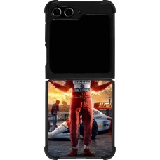 Samsung Galaxy Z Flip5 Case Hülle - Silikon schwarz Senna The King of Rain