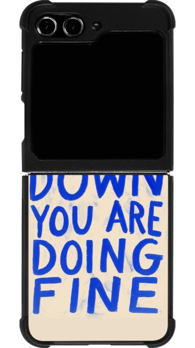 Samsung Galaxy Z Flip5 Case Hülle - Silikon schwarz Slow down 2026