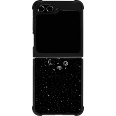 Samsung Galaxy Z Flip5 Case Hülle - Silikon schwarz Space Doodle