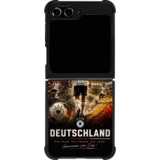 Samsung Galaxy Z Flip5 Case Hülle - Silikon schwarz Fussball Deutschland splash 2026