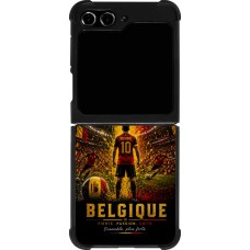 Samsung Galaxy Z Flip5 Case Hülle - Silikon schwarz Fussball Belgien splash 2026