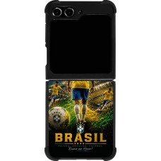 Samsung Galaxy Z Flip5 Case Hülle - Silikon schwarz Fussball Brasilien splash 2026