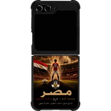 Samsung Galaxy Z Flip5 Case Hülle - Silikon schwarz Fussball Ägypten splash 2026