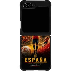Samsung Galaxy Z Flip5 Case Hülle - Silikon schwarz Fussball Espanien splash 2026
