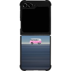 Samsung Galaxy Z Flip5 Case Hülle - Silikon schwarz Spring 23 pink bus
