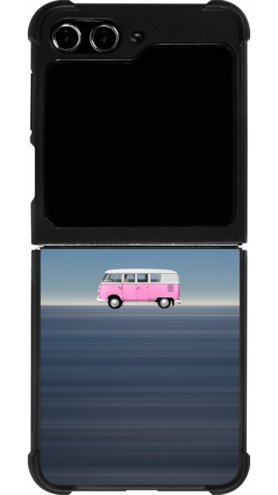 Samsung Galaxy Z Flip5 Case Hülle - Silikon schwarz Spring 23 pink bus