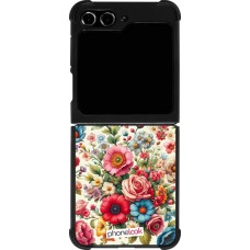 Samsung Galaxy Z Flip5 Case Hülle - Silikon schwarz Spring 25 fruehling bluetend