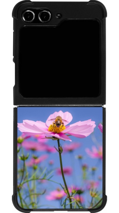 Samsung Galaxy Z Flip5 Case Hülle - Silikon schwarz Bee on a flower 2026