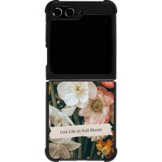 Samsung Galaxy Z Flip5 Case Hülle - Silikon schwarz Full Bloom 2026