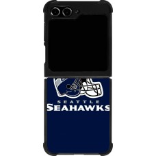 Samsung Galaxy Z Flip5 Case Hülle - Silikon schwarz Super Bowl 26 Seattle 3