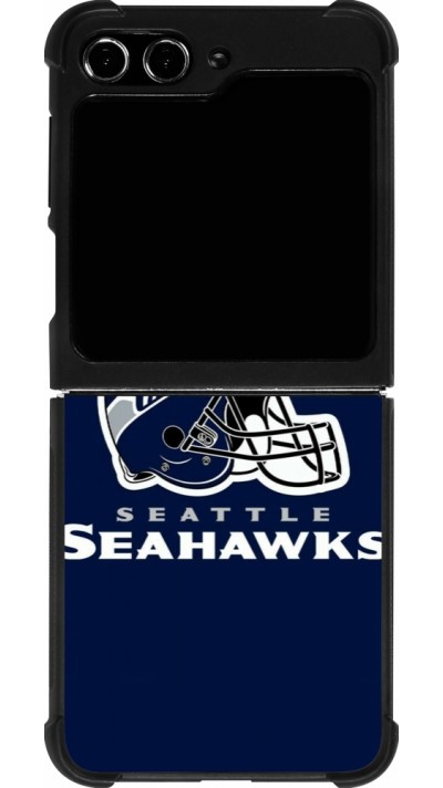 Samsung Galaxy Z Flip5 Case Hülle - Silikon schwarz Super Bowl 26 Seattle 3