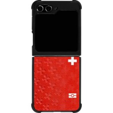 Samsung Galaxy Z Flip5 Case Hülle - Silikon schwarz Swiss Passport