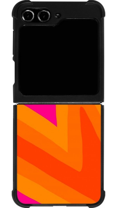 Samsung Galaxy Z Flip5 Case Hülle - Silikon schwarz Valentine 2024 heart gradient