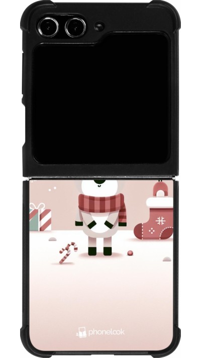 Samsung Galaxy Z Flip5 Case Hülle - Silikon schwarz Weihnachten 2023 Choupinette Rentier