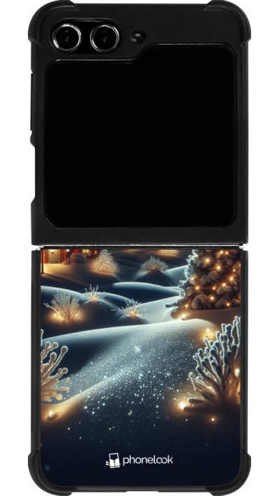 Samsung Galaxy Z Flip5 Case Hülle - Silikon schwarz Weihnachten 2023 Weihnachten steht vor der Tür