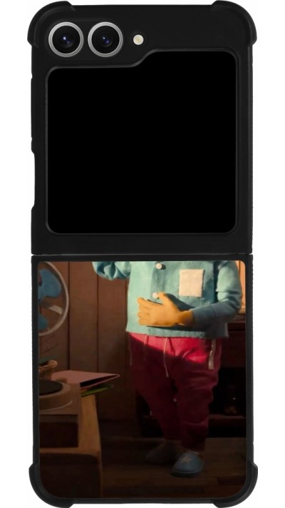 Samsung Galaxy Z Flip6 Case Hülle - Silikon schwarz Dancing frog DTMF