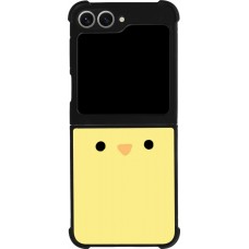 Samsung Galaxy Z Flip6 Case Hülle - Silikon schwarz Easter 2026 Little chicken