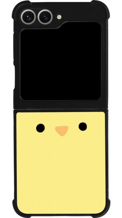 Samsung Galaxy Z Flip6 Case Hülle - Silikon schwarz Easter 2026 Little chicken