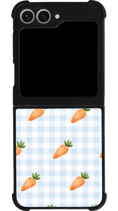 Samsung Galaxy Z Flip6 Case Hülle - Silikon schwarz Easter 2026 Pattern carrots