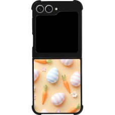 Samsung Galaxy Z Flip6 Case Hülle - Silikon schwarz Easter 2026 Pattern Easter