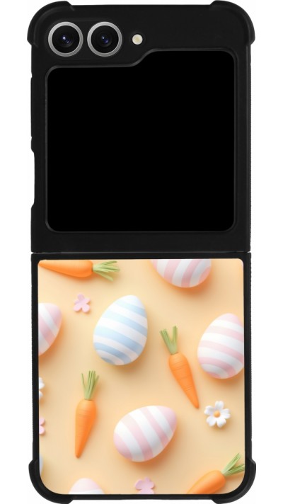 Samsung Galaxy Z Flip6 Case Hülle - Silikon schwarz Easter 2026 Pattern Easter