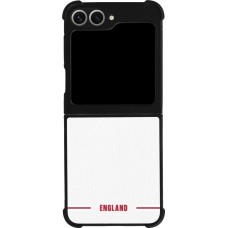 Samsung Galaxy Z Flip6 Case Hülle - Silikon schwarz England 2026 personalisierbares Fussballtrikot