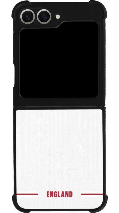Samsung Galaxy Z Flip6 Case Hülle - Silikon schwarz England 2026 personalisierbares Fussballtrikot