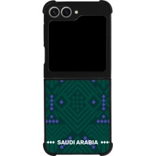 Samsung Galaxy Z Flip6 Case Hülle - Silikon schwarz Saudi Arabien 2026 personalisierbares Fussballtrikot
