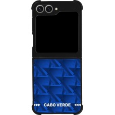 Samsung Galaxy Z Flip6 Case Hülle - Silikon schwarz Kap Verde 2026 personalisierbares Fussballtrikot