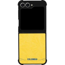 Samsung Galaxy Z Flip6 Case Hülle - Silikon schwarz Kolumbien 2026 personalisierbares Fussballtrikot