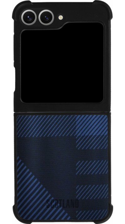 Samsung Galaxy Z Flip6 Case Hülle - Silikon schwarz Schottland personalisierbares Fussballtrikot