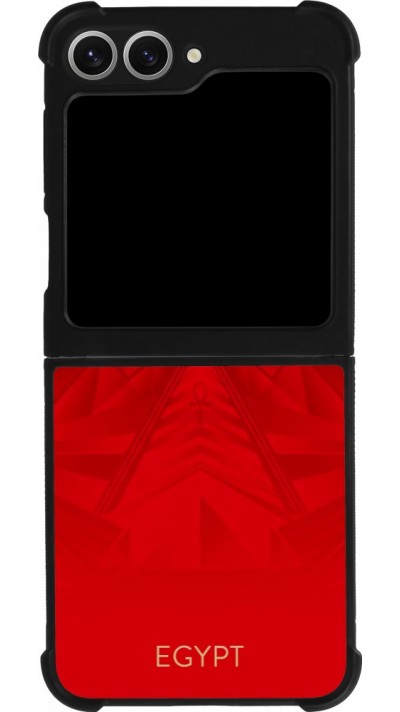 Samsung Galaxy Z Flip6 Case Hülle - Silikon schwarz Ägypten 2026 personalisierbares Fussballtrikot