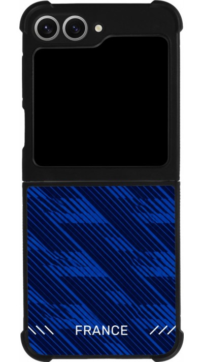 Samsung Galaxy Z Flip6 Case Hülle - Silikon schwarz Frankreich 2026 personalisierbares Fussballtrikot