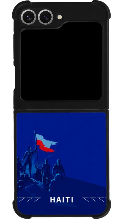 Samsung Galaxy Z Flip6 Case Hülle - Silikon schwarz Haiti 2026 personalisierbares Fussballtrikot
