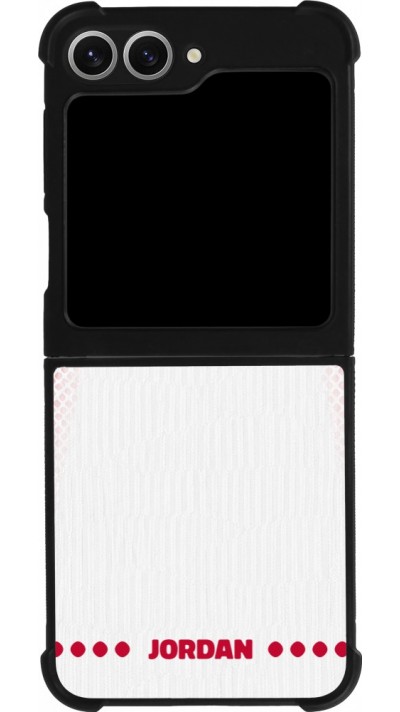 Samsung Galaxy Z Flip6 Case Hülle - Silikon schwarz Jordanien 2026 personalisierbares Fussballtrikot