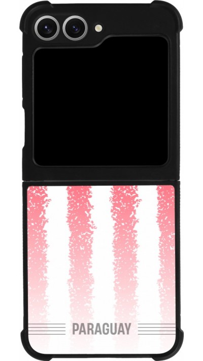 Samsung Galaxy Z Flip6 Case Hülle - Silikon schwarz Paraguay 2026 personalisierbares Fussballtrikot