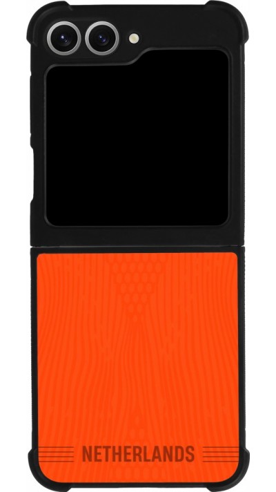 Samsung Galaxy Z Flip6 Case Hülle - Silikon schwarz Niederlande 2026 personalisierbares Fussballtrikot
