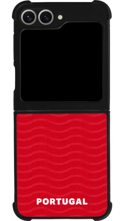 Samsung Galaxy Z Flip6 Case Hülle - Silikon schwarz Portugal 2026 personalisierbares Fussballtrikot