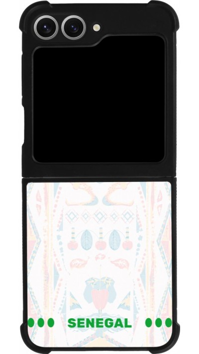 Samsung Galaxy Z Flip6 Case Hülle - Silikon schwarz Senegal 2026 personalisierbares Fussballtrikot