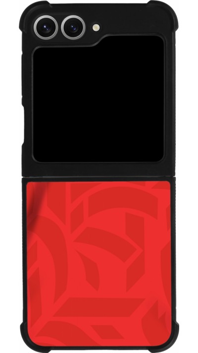 Samsung Galaxy Z Flip6 Case Hülle - Silikon schwarz Tunesien 2022 personalisierbares Fussballtrikot